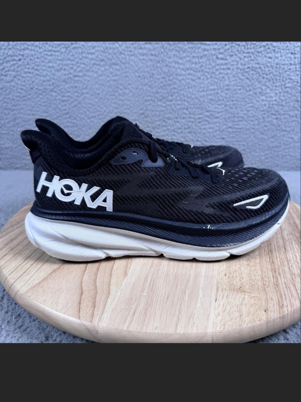 Hoka Black and White  Running Sneakers